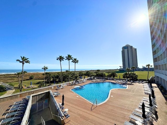 pool featuring a patio