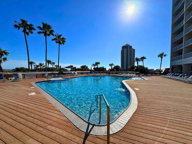 view of community pool