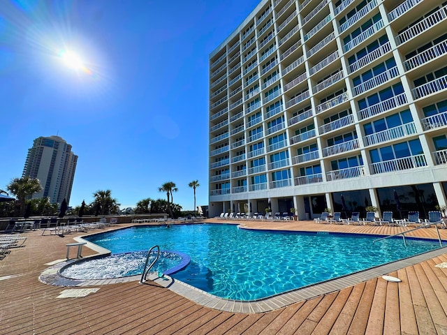 pool featuring a patio