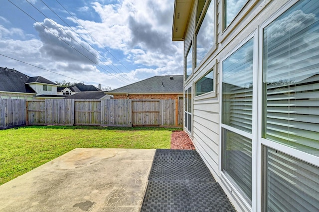 view of patio / terrace with a fenced backyard