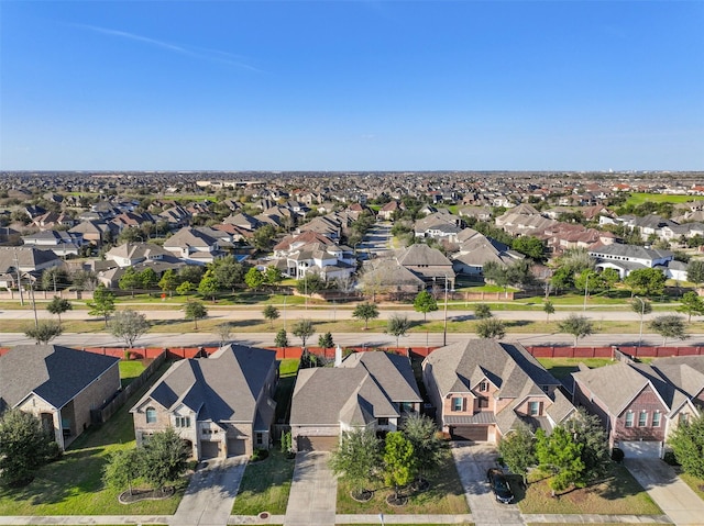 bird's eye view featuring a residential view