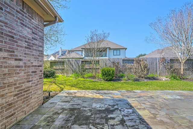 view of patio / terrace with a fenced backyard