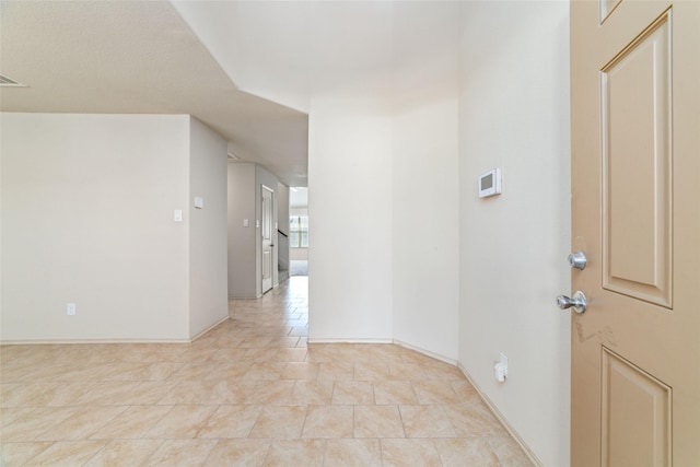 interior space with baseboards