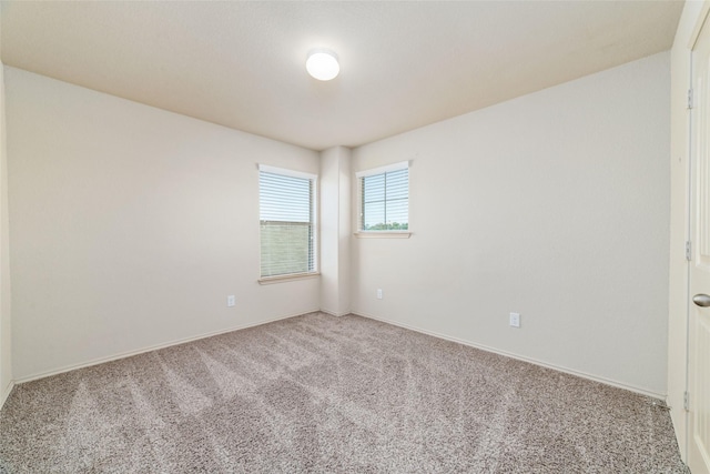 spare room featuring carpet flooring