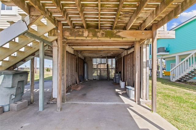 exterior space with gas water heater