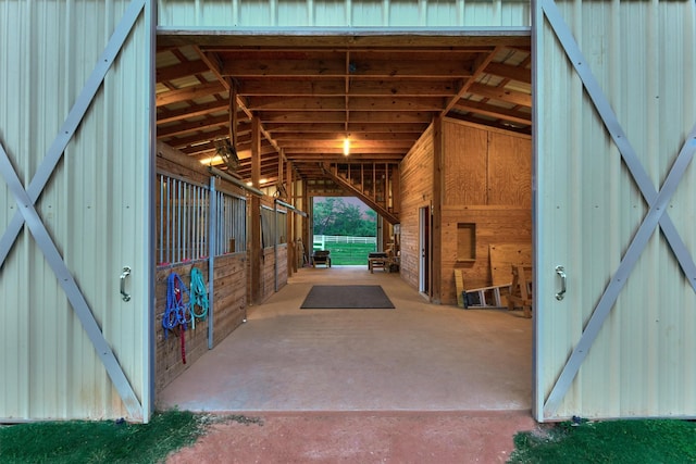 view of stable