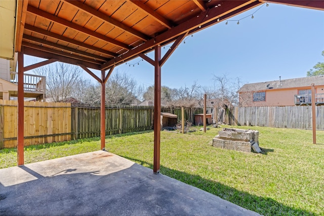 view of patio / terrace featuring a fenced backyard