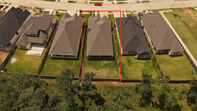 10711 Kingston Spring Dr, Missouri City, TX 77459 - aerial perspective of suburban area featuring property boundaries highlighted