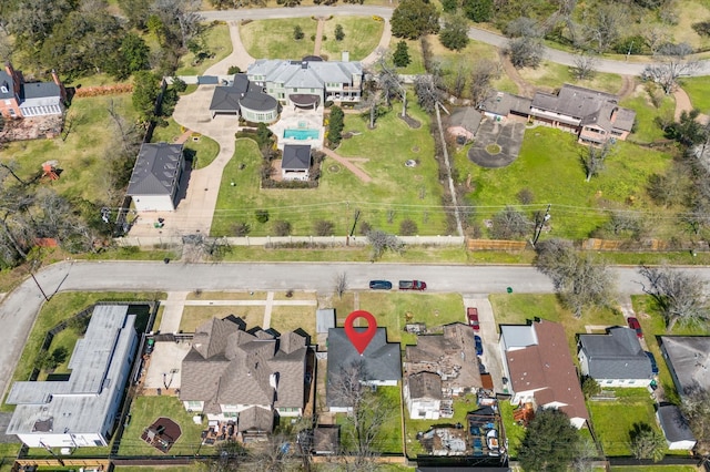 birds eye view of property featuring a residential view