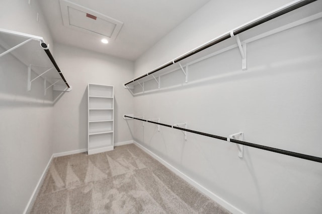 11926 Maple Oak Dr, Houston, TX 77066 - spacious closet with attic access and light colored carpet