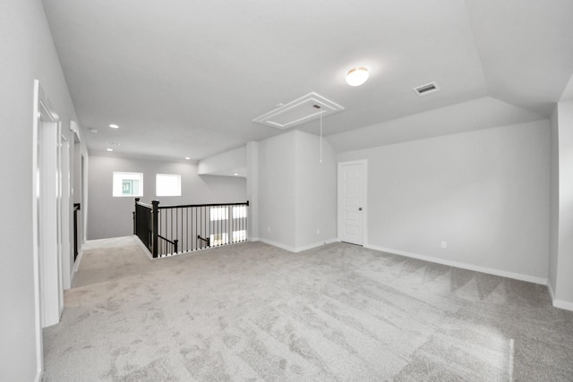 11926 Maple Oak Dr, Houston, TX 77066 - spare room with attic access, carpet, and recessed lighting