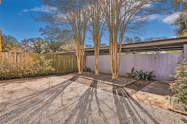 garage featuring fence