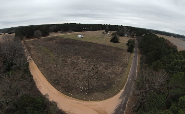 bird's eye view featuring a rural view