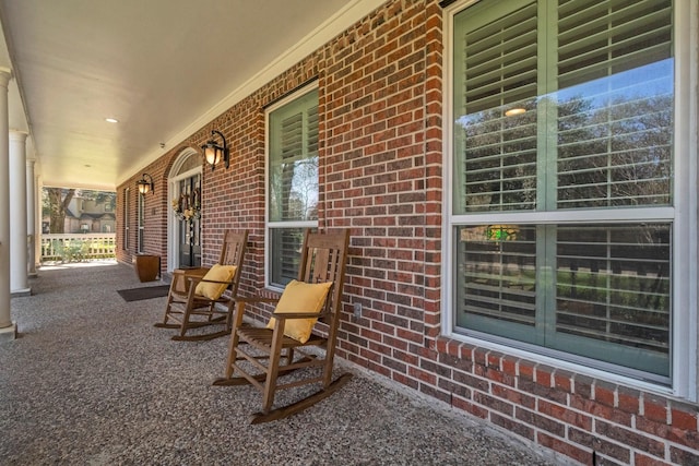 view of patio / terrace featuring a porch