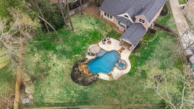 birds eye view of property