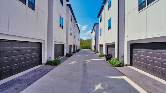 view of road featuring a residential view