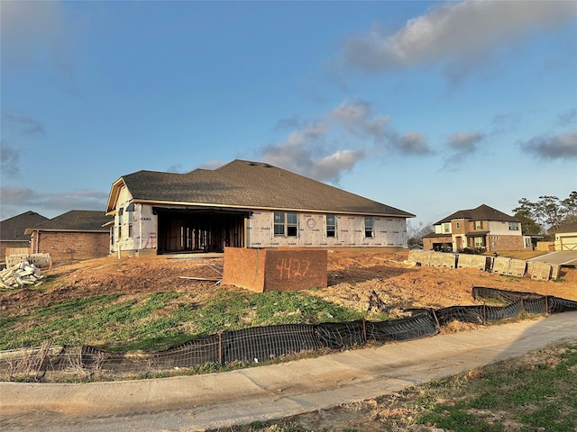 property under construction with fence