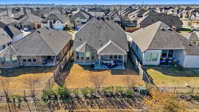 bird's eye view featuring a residential view