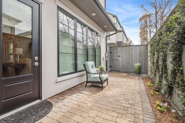 view of patio / terrace with fence