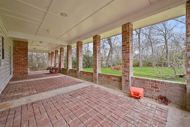 view of patio / terrace featuring a porch