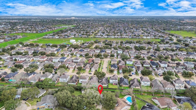 drone / aerial view featuring a residential view