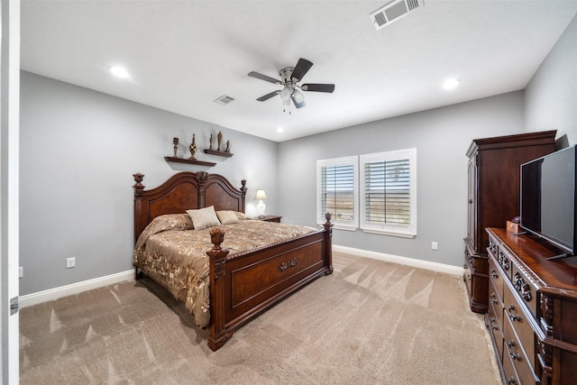 8133 N Fm 565th Rd, Baytown, TX 77523 - bedroom featuring light colored carpet, baseboards, and visible vents