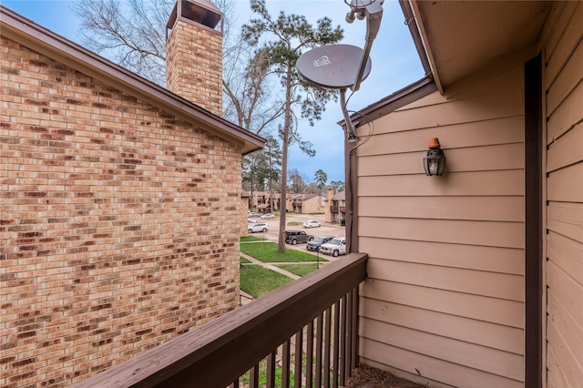 view of balcony