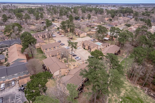 drone / aerial view featuring a residential view