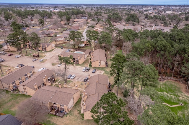 drone / aerial view with a residential view