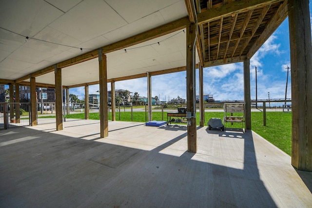 view of patio with fence