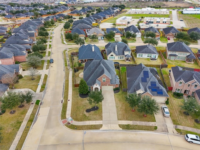 drone / aerial view with a residential view