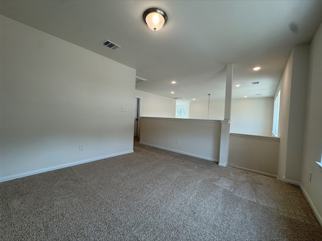 18757 Lucas Michael Way, New Caney, TX 77357 - empty room with carpet flooring, baseboards, and recessed lighting