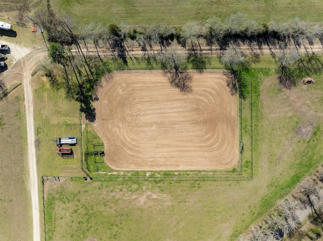 bird's eye view featuring a rural view