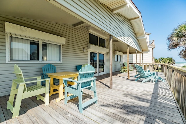 view of wooden terrace