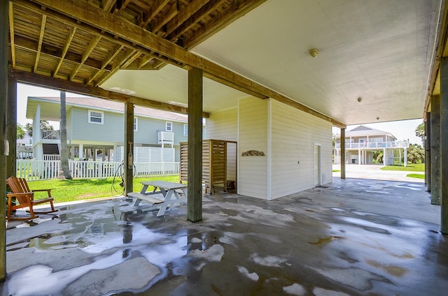 view of patio with fence