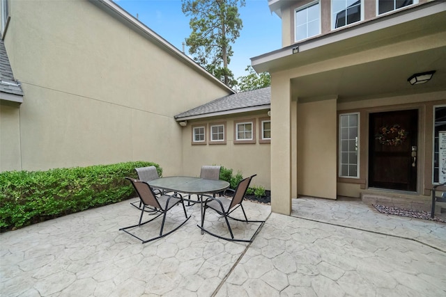 view of patio / terrace featuring outdoor dining area