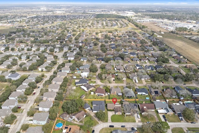 birds eye view of property featuring a residential view