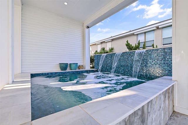 view of patio featuring an outdoor pool