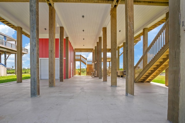 exterior space featuring concrete flooring