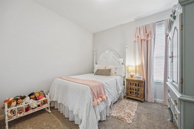 bedroom with carpet floors