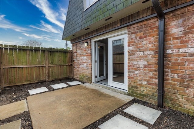 view of patio / terrace with fence