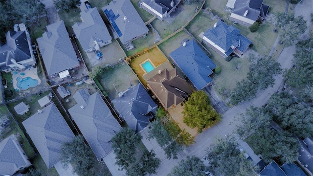 drone / aerial view featuring a residential view