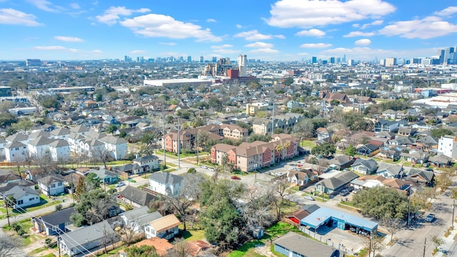 aerial view with a view of city