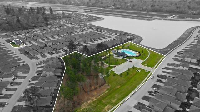 birds eye view of property featuring a residential view