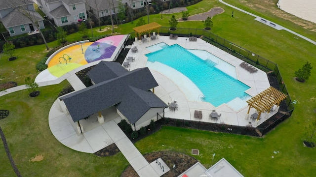 drone / aerial view