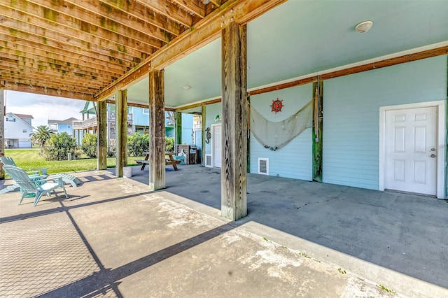 view of patio featuring visible vents