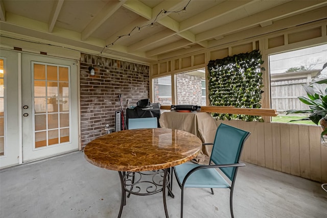 view of sunroom / solarium