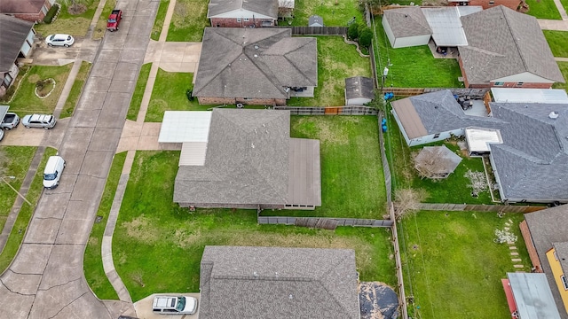 birds eye view of property featuring a residential view