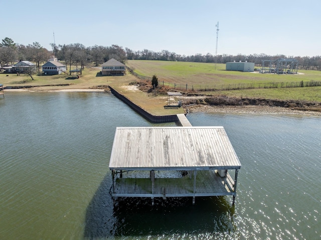 6930 W County Road 372, Jewett, TX 75846 - dock with a water view and a view of countryside