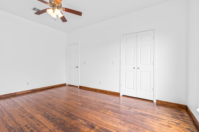 6930 W County Road 372, Jewett, TX 75846 - unfurnished room featuring hardwood / wood-style flooring, ceiling fan, and baseboards